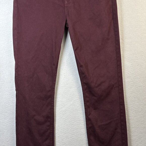 7 For All Mankind Jen 7 Jeans Women Size 8 Slim Straight Leg Mid Rise Plum Denim - Picture 2 of 13